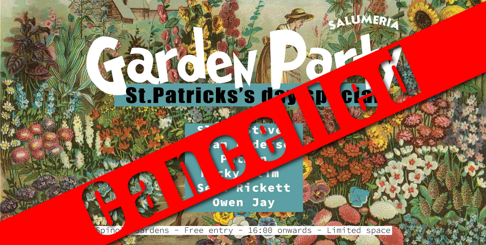 St. Patrick's Day event cancellation announcement